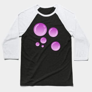 Pink Vaporwave Bubbles Baseball T-Shirt